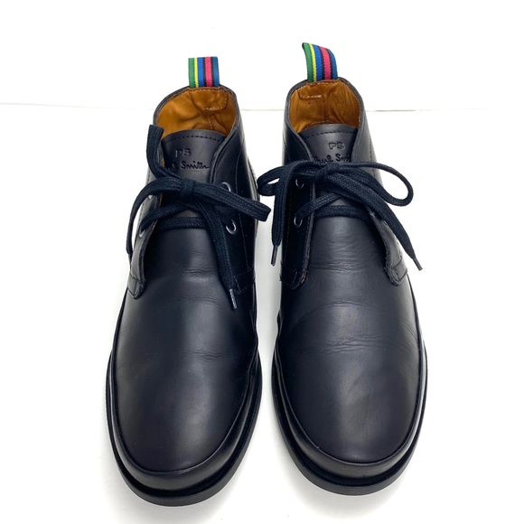 PS Paul Smith Cleon Leather Chukka Boots in Black - Picture 5 of 13